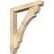 Ekena Millwork Olympic Craftsman Rough Sawn Bracket w/ Offset Brace, Douglas Fir, 6"W x 38"D x 44"H BKT0604X38X44OLY04RDF - alternate 1